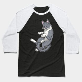 Grey Bicolor Shorthair Baseball T-Shirt